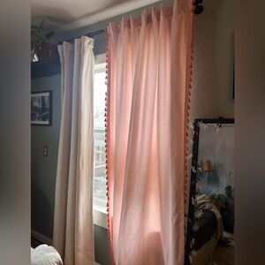 NWT Opalhouse Pink Velvet curtains 54”x108” (2)